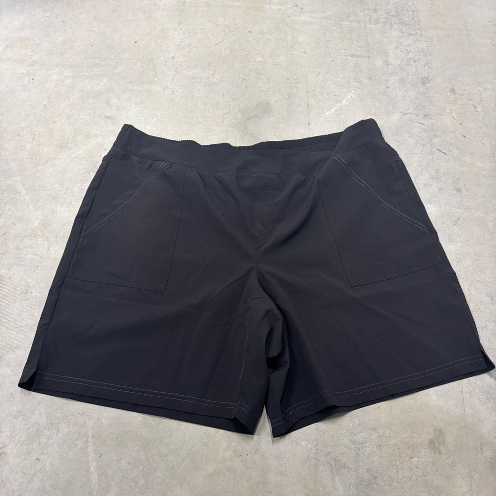 Avalanche Womens XL Black Stretch Walking Hiking Casual‎ Shorts